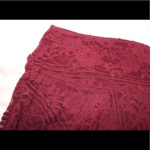 Maroon Hollister skirt